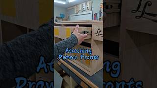 Installing Drawer Fronts with Doublesided Tape cabinetry [upl. by Nachison]