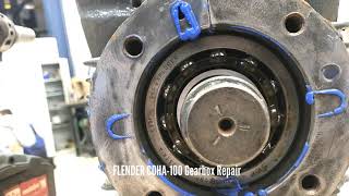 FLENDER COHA 100 Gearbox Repair  GBS International [upl. by Enelyak]