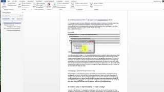 Tekstbehandling Bruk av stiler og automatisk innholdsfortegnelse i Word 2013 [upl. by Aynuat992]