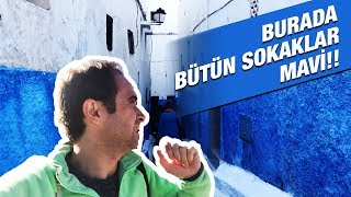 Bu Mavi Şehri Gördünüz Mü Bütün Şehri Maviye Boyamışlar  Fas [upl. by Novihs]