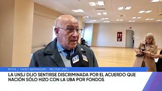 Fondos en la UNSJ se sienten discriminados por el acuerdo que Nación hizo solo con la UBA [upl. by Lawley550]