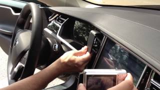 Proclip Cellphone Mount Tesla Model S  Prototype Installation [upl. by Ecinahc]