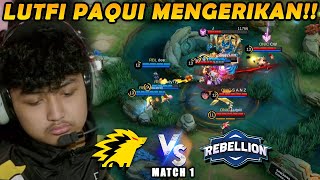 LUTFI SIH BENER2 MENGERIKAN PAQUINYA ONIC MODE MENCARI UPPER  RBL VS ONIC MATCH 1 [upl. by Ralli]