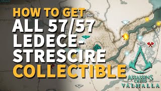 All Ledecestrescire Collectible Assassins Creed Valhalla Mystery Artifact Wealth Chest Locations [upl. by Neerol471]