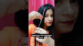 Temporary hair colour highlight viralvideo youtubeshorts trending [upl. by Jepum]