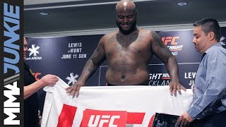 UFC Fight Night 110 official weighins [upl. by Nwavahs]