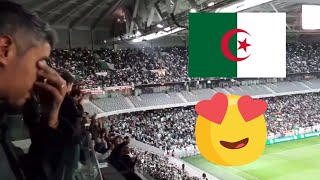 Hymne National Algérien 🇩🇿 contre la Colombie 🇨🇴 au stade de Lille  النشيد الوطني الجزائري [upl. by Saxe]