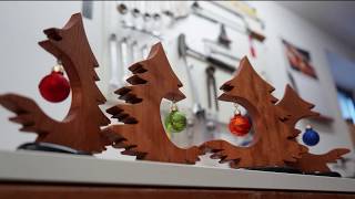 Tiny Christmas Trees  woodworking DIY [upl. by Blackwell415]