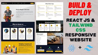 Responsive INDUSTRY Website using REACT JS amp TAILWIND CSS  Frontend  React Tailwind Project 2024🔥 [upl. by Blackington651]