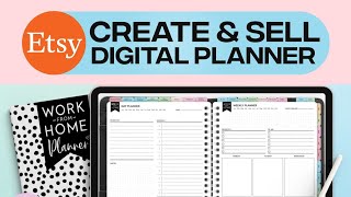 How to Make A Digital Canva Planner and Sell It on Etsy 2024 [upl. by Ahsocin871]