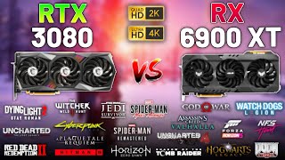 20 Games on RTX 3080 vs RX 6900 XT in 2023  1440p amp 4K [upl. by Drucill]