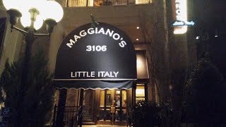 Maggianos Little Italy  Italian Restaurant  Nashville Tennessee [upl. by Ahseekat]