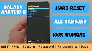 Samsung Galaxy A50 Hard Reset Android 11Remove Pin Pattern password Hard reset Not working fixed [upl. by Ruskin]