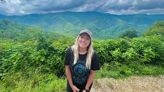 Great Smoky Mountains HIGHEST POINT  Clingmans Dome Hike  Mountain Roads thro NC amp TN road trip [upl. by Trilbi]