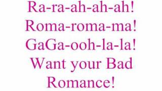 Lady gaga Bad Romance with lyrics [upl. by Esidnak57]