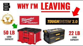 WHY IM LEAVING DEWALT TOUGH SYSTEM 2 for MILWAUKEE PACKOUT [upl. by Dwaine]