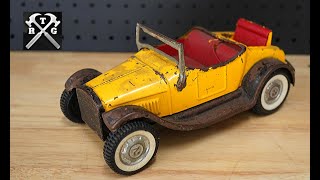 1960s Nylint Roadster Restored  Vintage Toy Restoration Video [upl. by Annodam607]