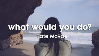 Tate McRae  what would you do CleanLyric Version [upl. by Ailekat]