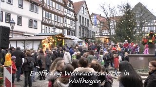 Eröffnung Weihnachtsmarkt in Wolfhagen am 6122014 von tubehorst1 [upl. by Dody467]