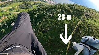 Paragliding accident  spin at a height of 55 meters above the ground [upl. by Hose]