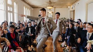 Groom Surprises Bride with Choreographed Dance [upl. by Tawnya489]