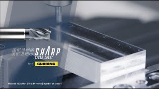 軟鋼から粘性被削材加工に特化 RF 100 Sharp エンドミル ショートタイプ [upl. by Merceer]