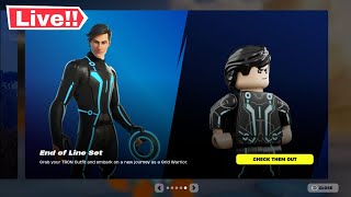 🔴 TRON SKINS FORTNITE ITEM SHOP LIVE Today Fortnite Chapter 5 [upl. by Harima]