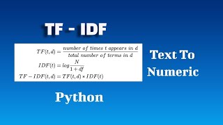 Natural Language Processing in Python  Text Preprocessing Using TFIDF Vectorizer [upl. by Sello]