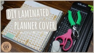 DIY Laminated Planner Cover SCOTCH Thermal Laminator [upl. by Hannahs609]