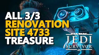 All Renovation Site 4733 Treasure Star Wars Jedi Survivor [upl. by Euqina]