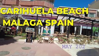 Carihuela Beach Restaurants Cafes Bars Shops The place to be May 24 mwtechlife [upl. by Hoeve334]