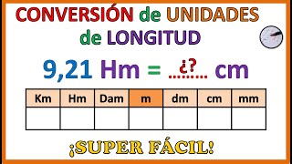 CONVERSIÓN de UNIDADES de LONGITUD  Muy fácil  2 [upl. by Eatnuahs]