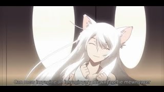 Bakemonogatari  Neko Hanekawa Tongue Twister [upl. by Irme716]