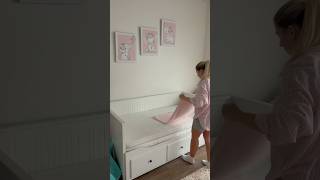 Toddler room reset with little helper 💕 asmrvlog sahm cleanwithme [upl. by Nhojleahcim950]