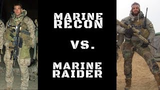 DIFFERENCE BETWEEN MARINE RECON amp MARINE RAIDERS  Nick Koumalatsos [upl. by Nitsu]