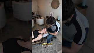 Manipulation cervicale C2C3 chiropracteur shorts asmr cracking massage chiropractor mobilite [upl. by Norrad]