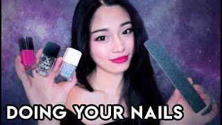 ASMR Doing YOUR Nails Manicure Roleplay [upl. by Millwater303]