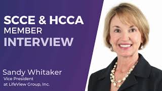 SCCE amp HCCA Member Interview  Sandy Whitaker [upl. by Alahc]