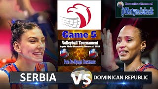 Serbia vs Dominican Republic in Paris PreOlympic Tournament  Game 5 [upl. by Ttenrag]