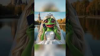 Cute puppy fell in love ♥️😓😨 ai dog aidog frog puppy cartoon aiart funny story [upl. by Nedrah]