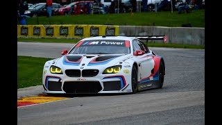 2017 IMSA Road America 24 BMW GTLM Onboard [upl. by Akemehc]