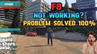 Menyoo Trainer F8 Button Not Working in GTA5 l F8 Problem solved 100 2 [upl. by Adiv]