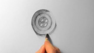 Knopf zeichnen im Zeitraffer Button drawing in fast motionHD [upl. by Ainala316]