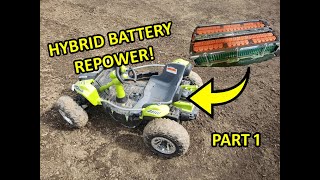 CMax Hybrid Battery Disassembly and RePurpose in Power Wheels Part 1 [upl. by Niki]