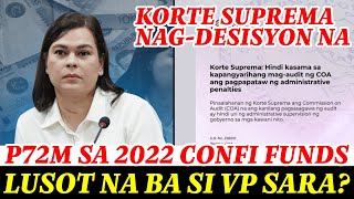 LIGTAS NA SI SARA NAGDISISYON NA ANG KORTE SUPREMA SA NOTICE OF DISALLOWANCE AT REFUND [upl. by Manson50]