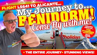 FLIGHT LS641 to ALICANTE my Entire Journey to BENIDORM inc COACH Transfers to the Hotel SEE IT all [upl. by Mainis502]