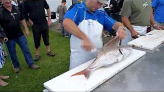 My 10lb Snapper Filleted in 30 seconds [upl. by Haisoj]