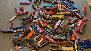 Worth it 24 Pounds of eBay TSA confiscated Knives This is what I got [upl. by Woolson]