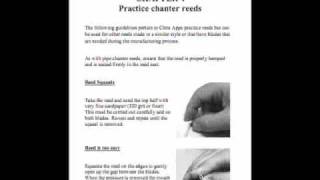 Complete Guide To Highland Bagpipe Reed Adjustment [upl. by Ecad46]