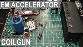 Build Your Own Electromagnetic Accelerator Coilgun  ElementalMaker [upl. by Laven]